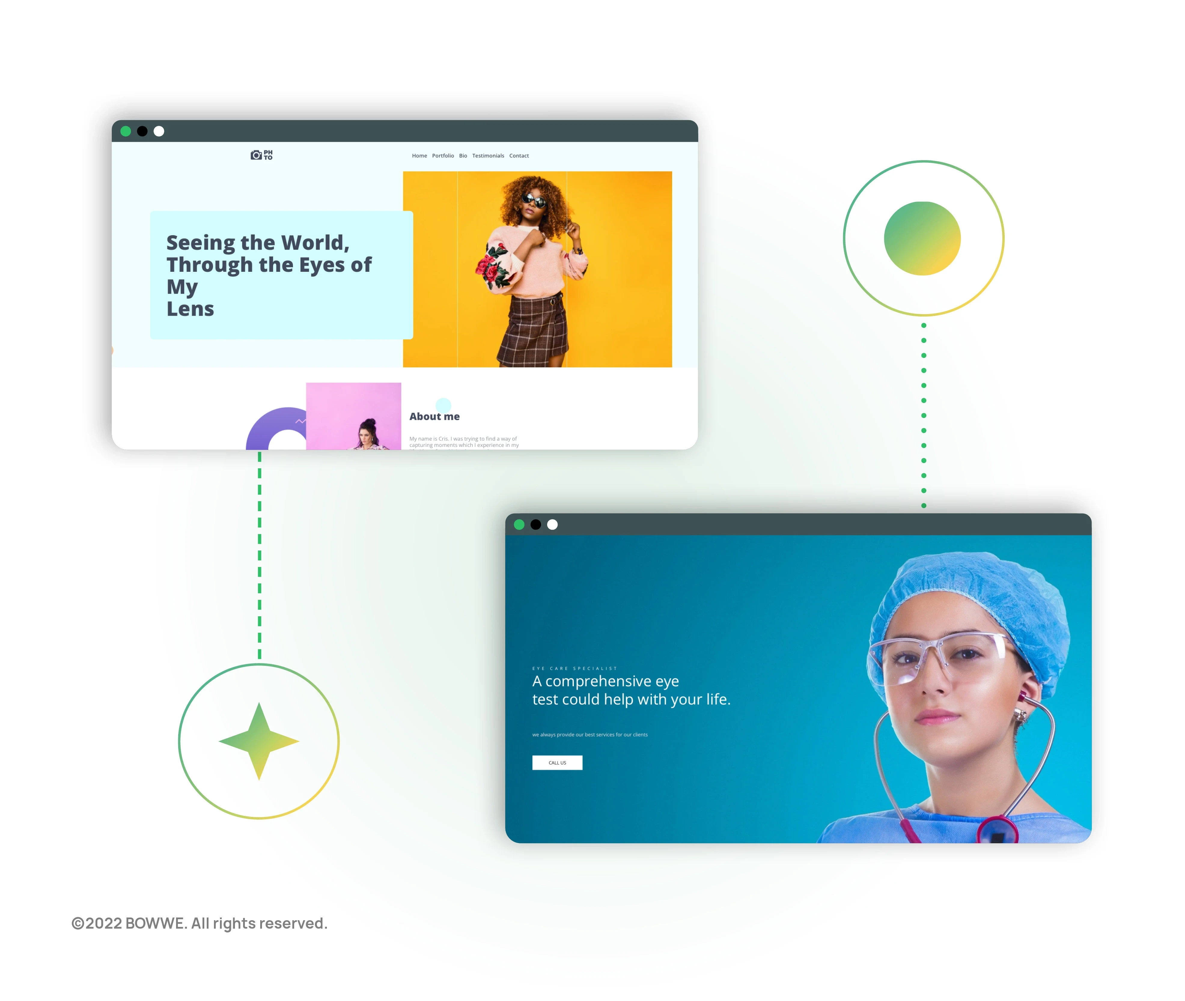 Grafica: abbina il sito web all'industria